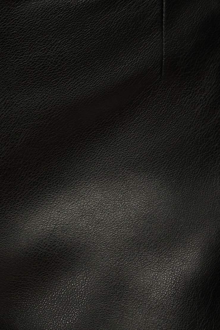 Faux Leather Mini Shorts Jet Black large