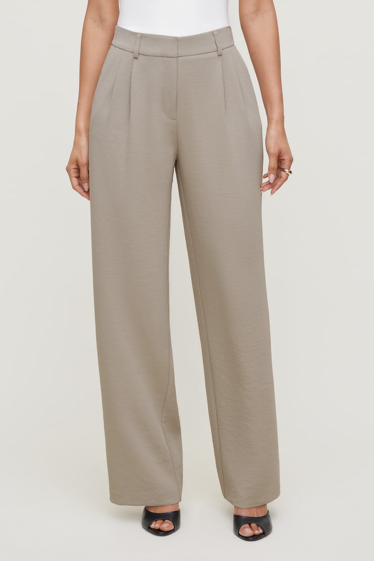 Alex Airflow Wide Leg Pants Pebblestone Grey large
