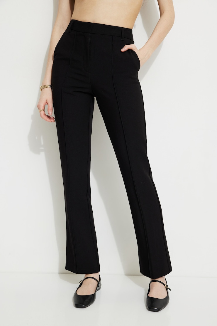 Slim Zip Hem Pants Jet Black large
