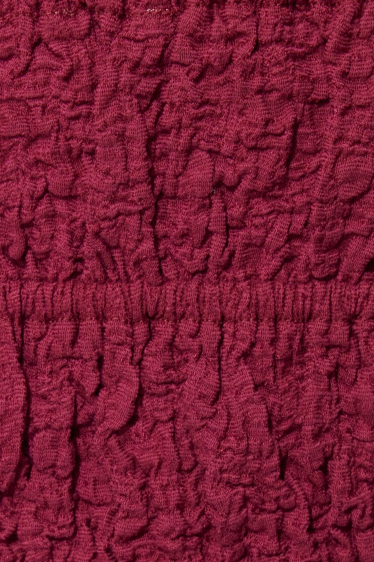 Scrunch Knit Tie Front Cami, Red Plum, large