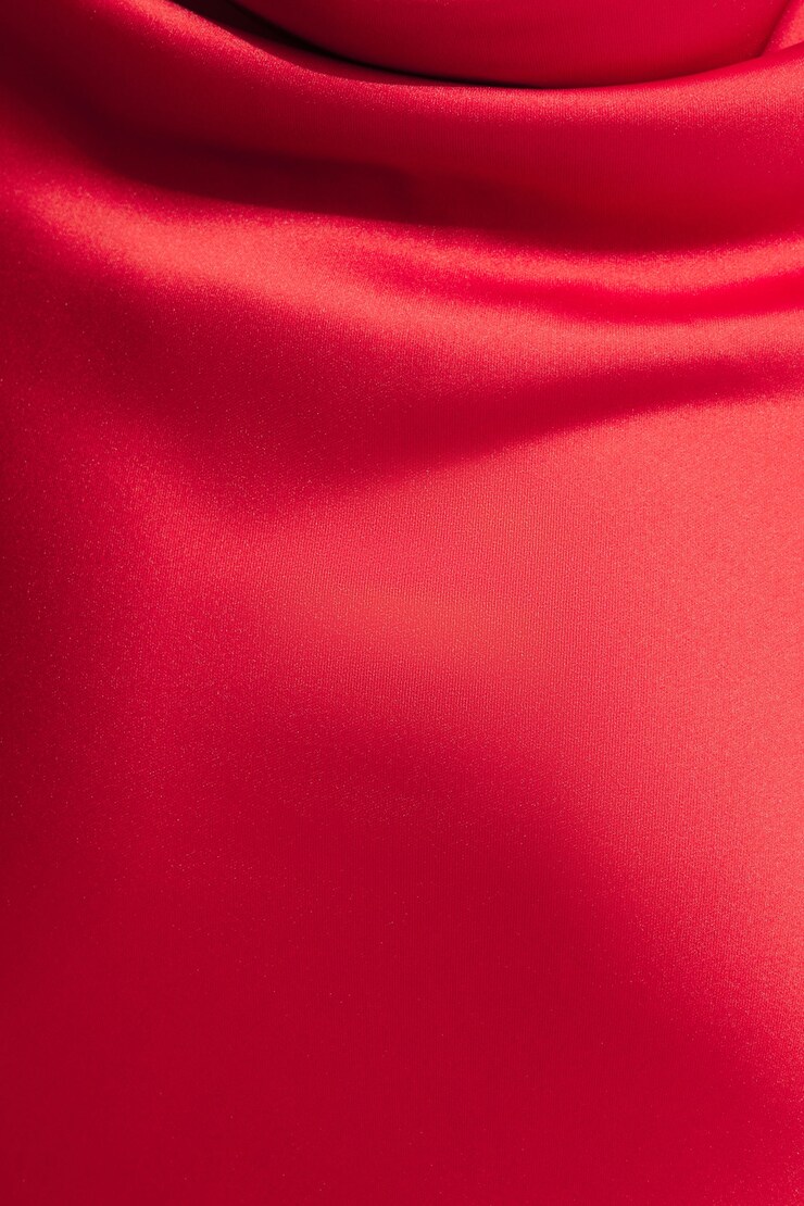 Robe nuisette maxi en satin Piment large