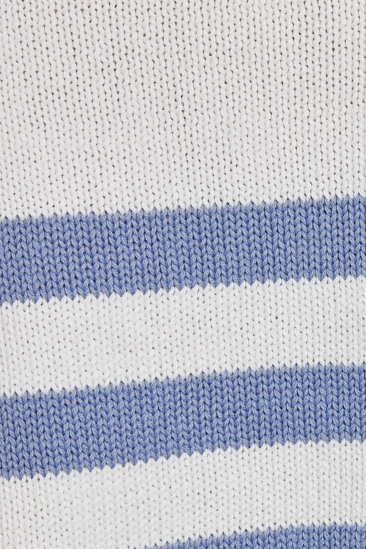 Supersoft Boatneck Sweater, Snow White/English Manor Stripes, large