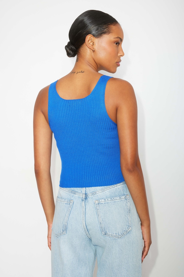 Crossover Tank Top Intense Sapphire Blue large
