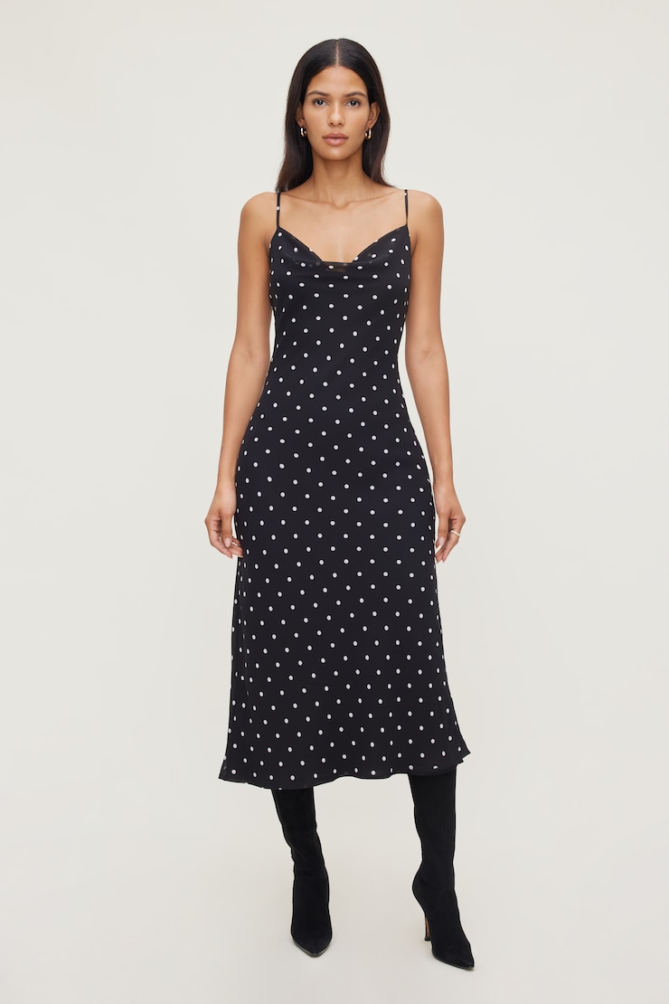 Estera Polka Dot Maxi Dress
