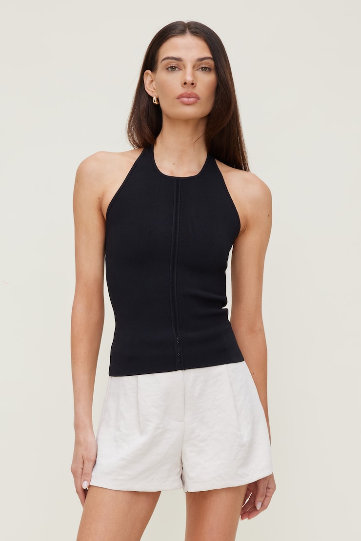 Halter Sweater Tank Top