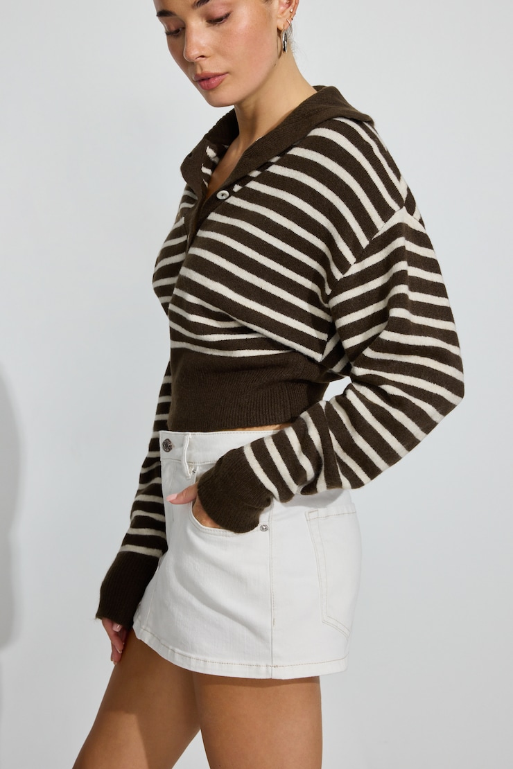Micro Skort, White, large