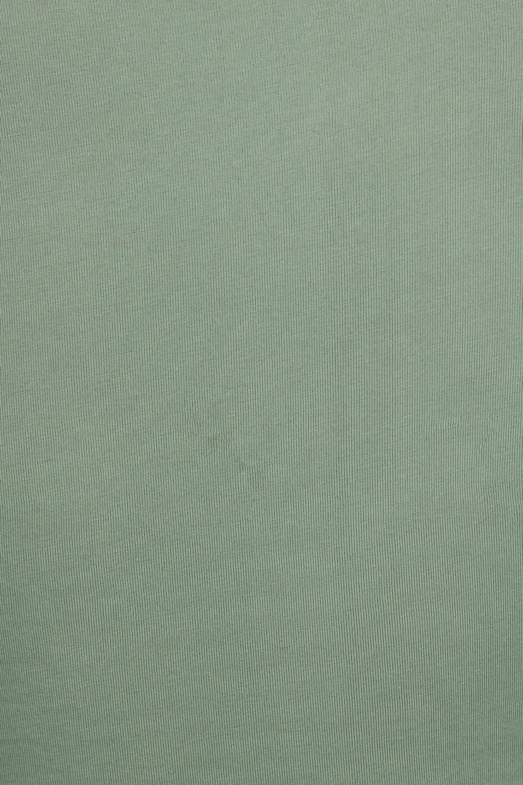 Estelle Longline Tee - Test July 14, Soft Khaki Green, large