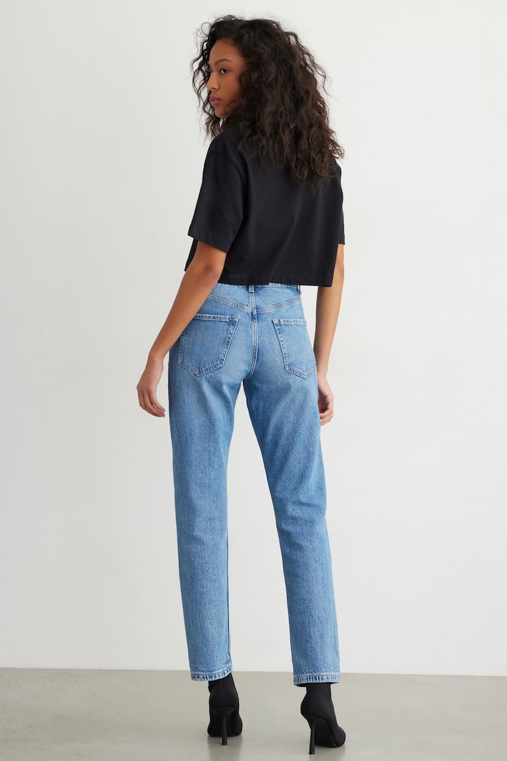 Claudia Mom Jeans Cliffside - Indigo Medium Blue large