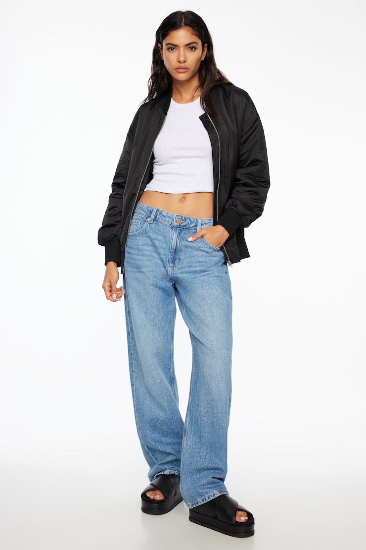 Satin Bomber Jacket