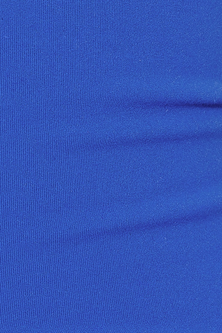 Sleek Plunge Adjustable Halter Top, Electric Blue, large