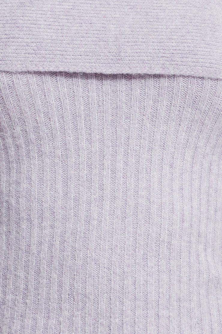 Heavenlyarn™ Laura Off Shoulder Sweater Lavender Aura large