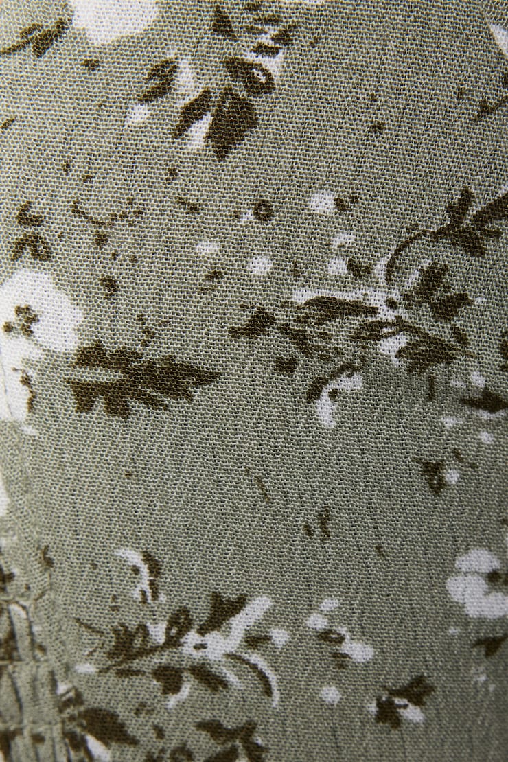Clara Crop Top, Seagrass Floral Green, large