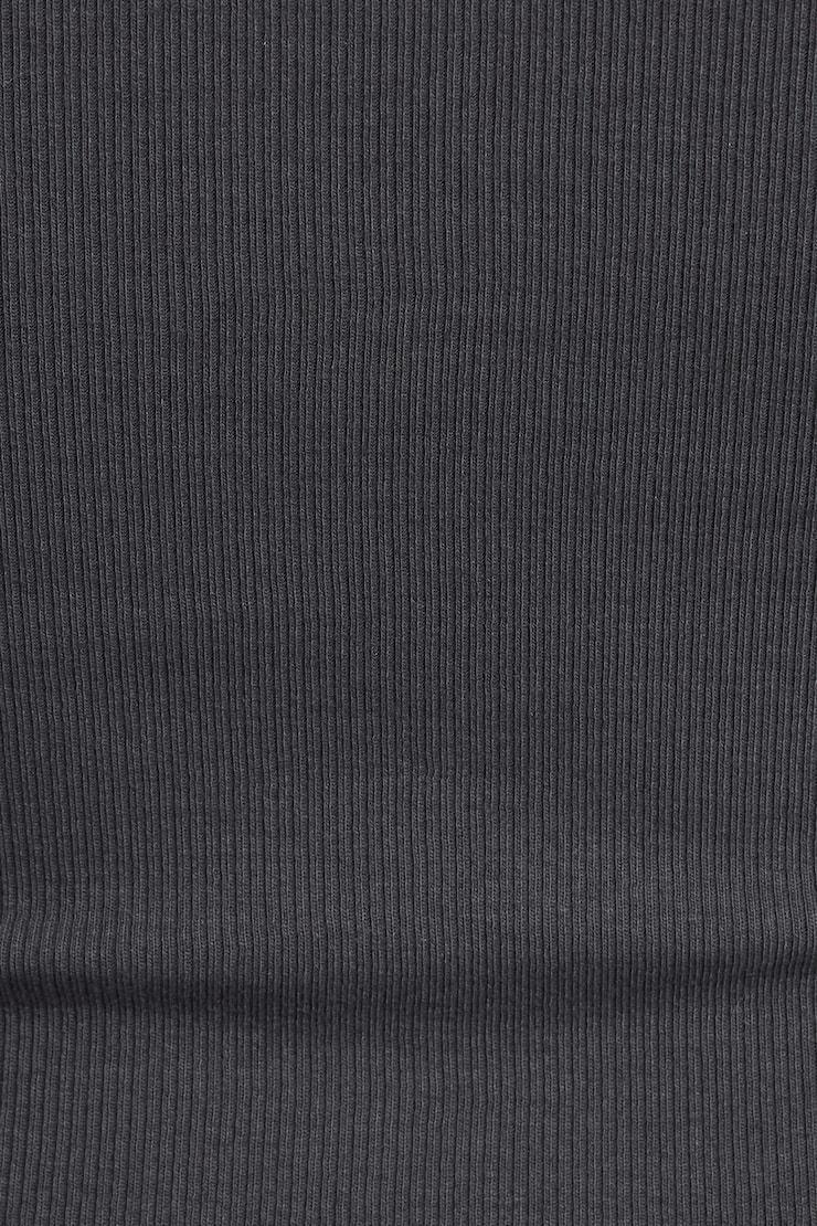 Ribbed Scoop Cami Top, Burnt Ash Grey, large