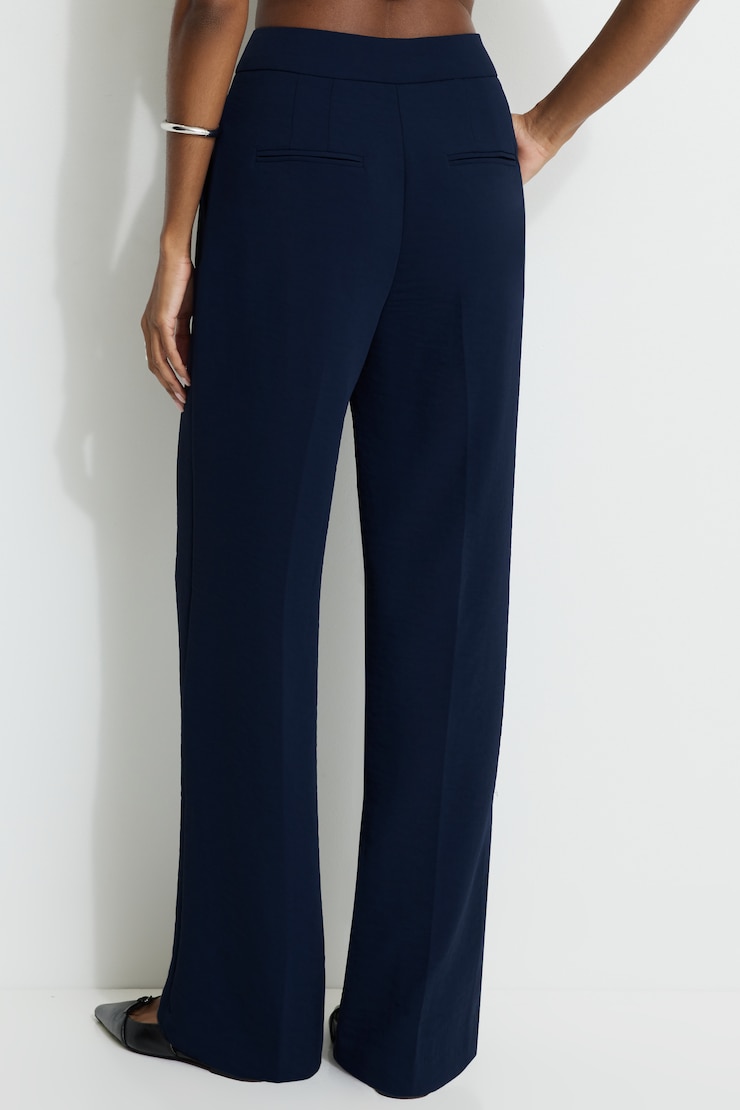 Yasmin Airflow Straight Leg Pants Navy Blazer large