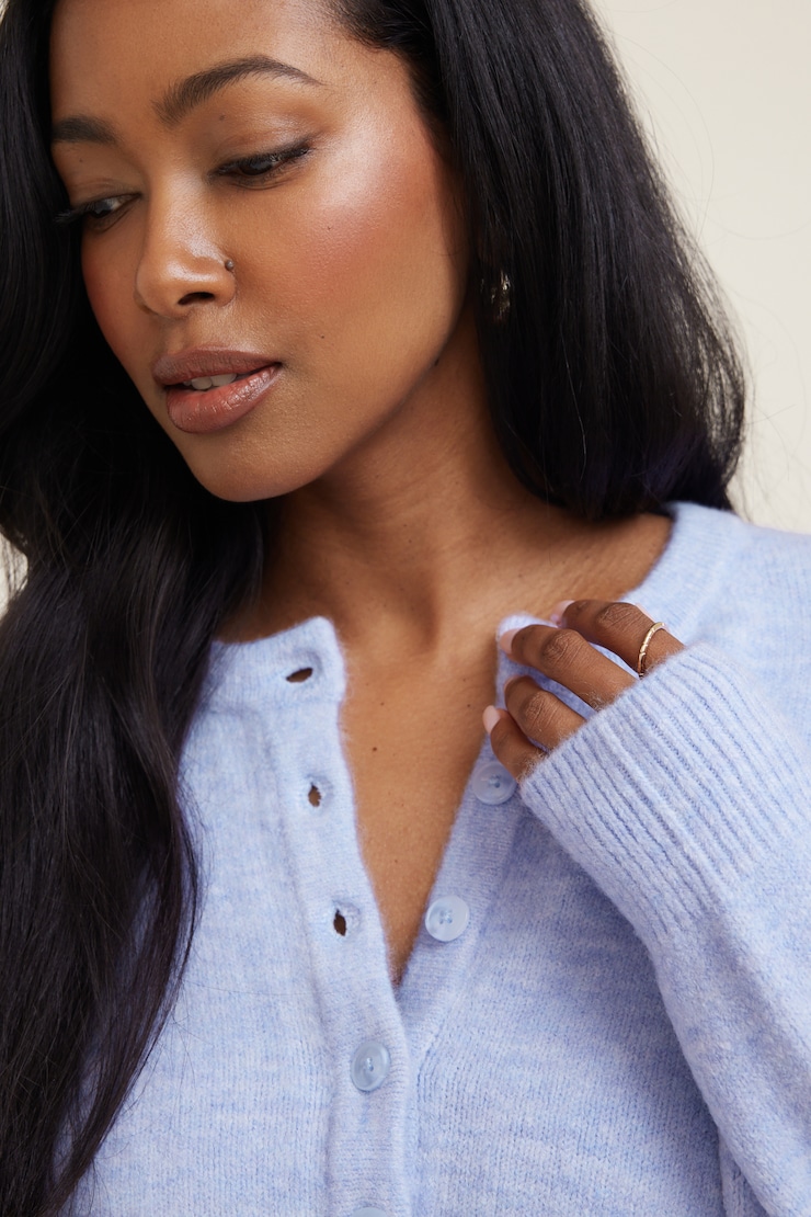 Cardigan à col rond Rebecca