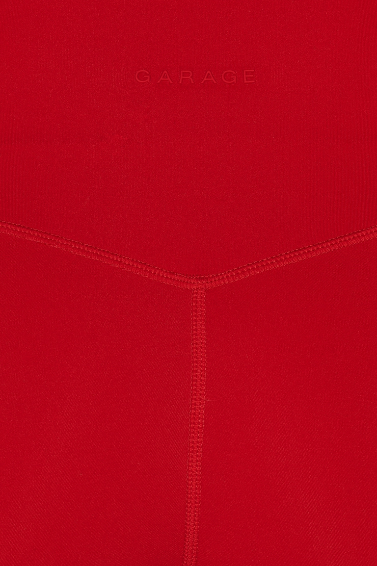 Active Booty Shorts, Scarlet Flame Red, large