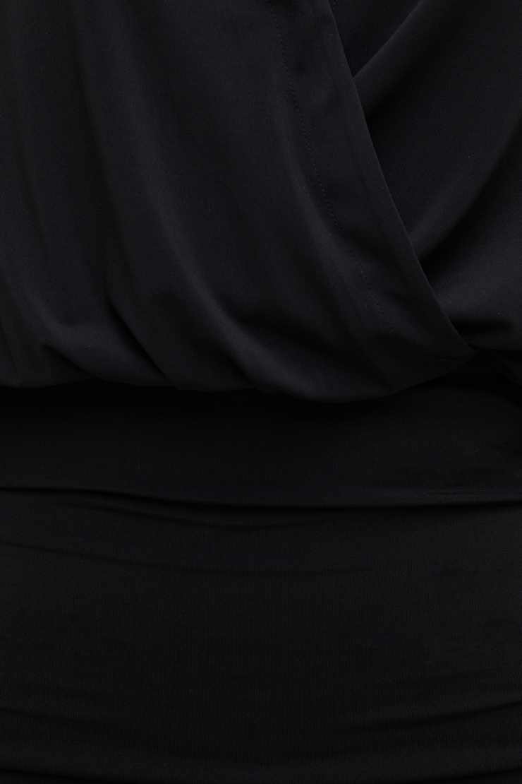 Sculpt Mini Shirt Dress Jet Black large