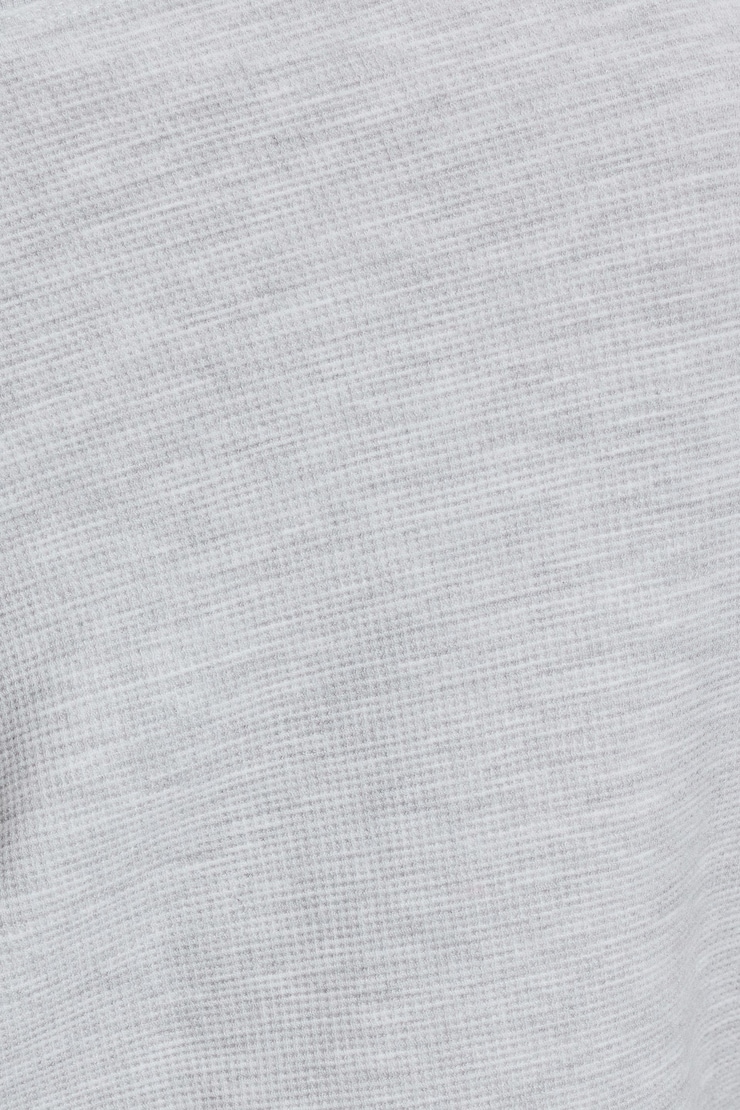 Waffle Off Shoulder Top, Spring Grey Mix, large