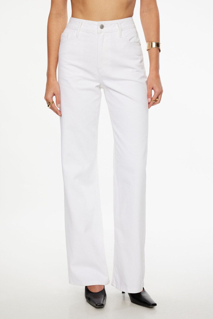 Heidi Wide Leg Jeans Light White/Bone White large