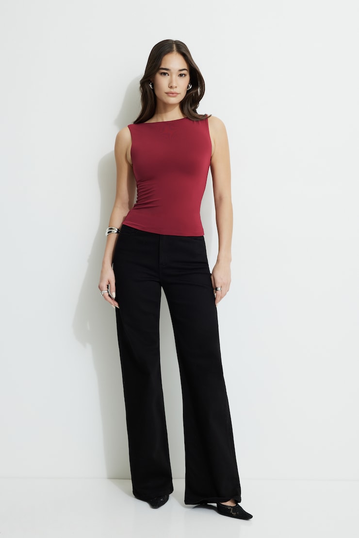 Nola Sculpt Tank Top Rumba Red large