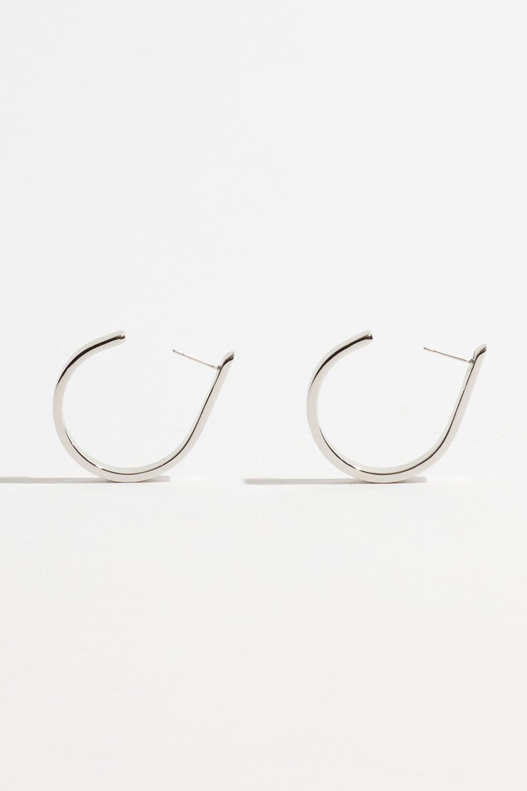 Anneaux d’oreilles ouverts Argent large