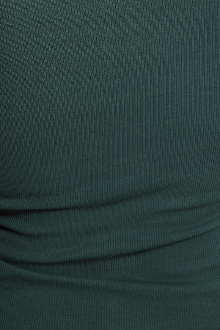 Olive Ribbed Crewneck T Shirt Ponderosa Pine large
