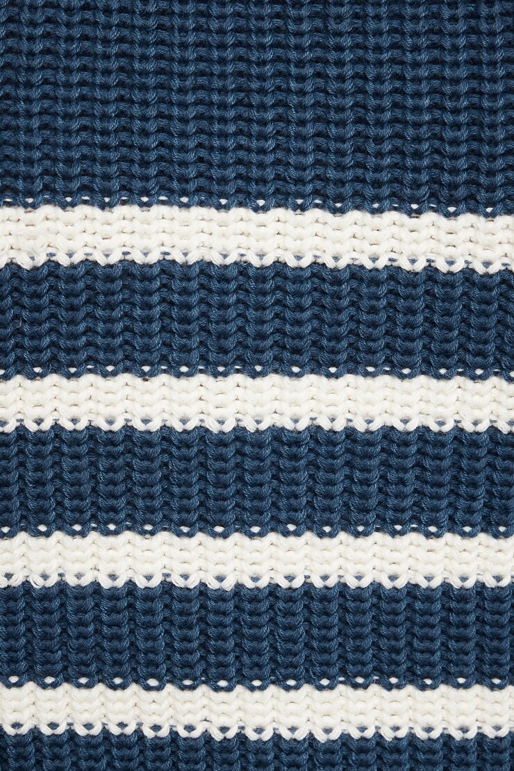 Sweater Tank Top  Sargasso sea with/Sea Salt Stripes large