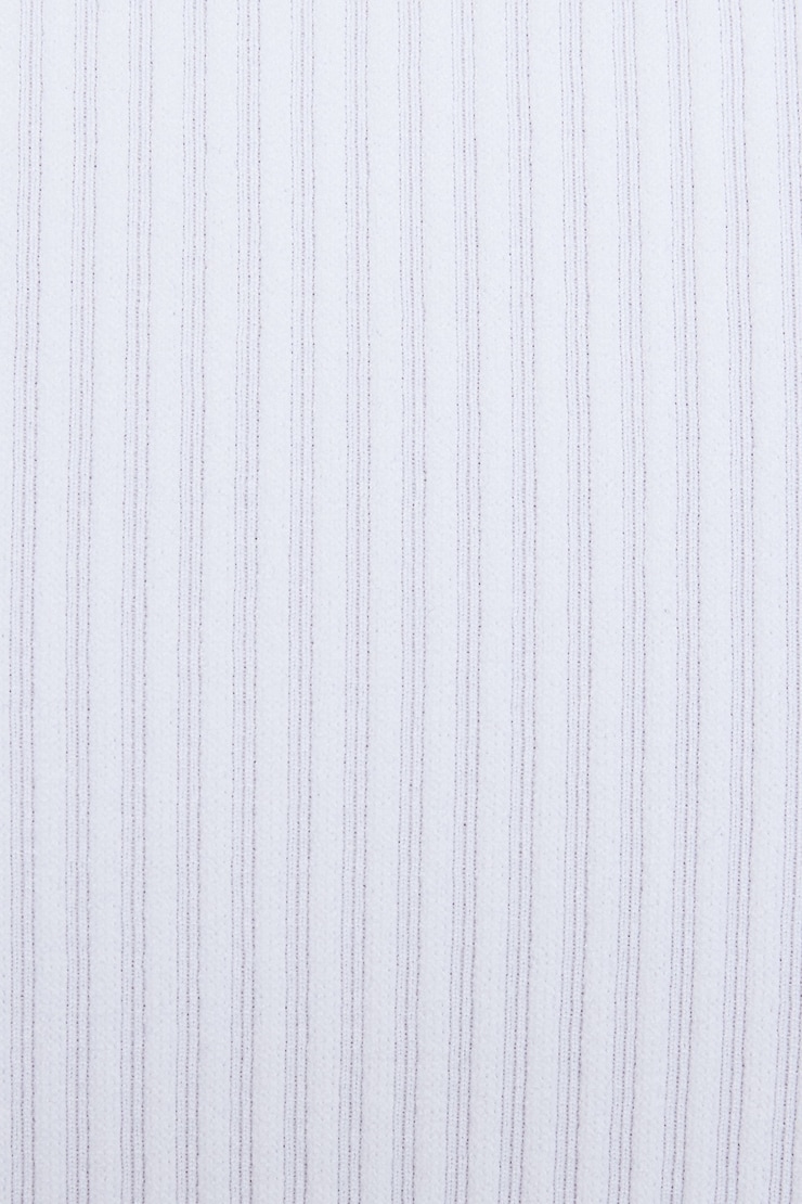 Sandra Long Sleeve Seamless Polo, Bright White, large