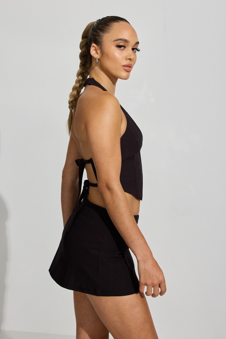 Apron Back Vest, Jet Black, large