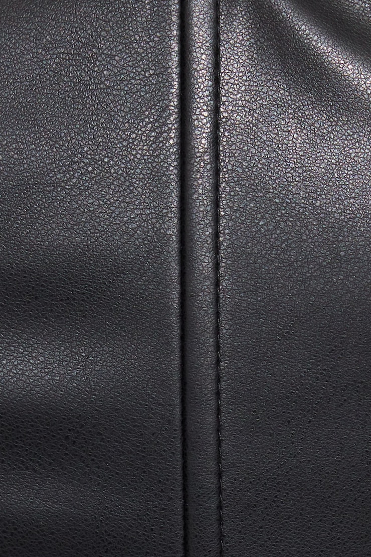 Karina Faux Leather Corset, Jet Black, large