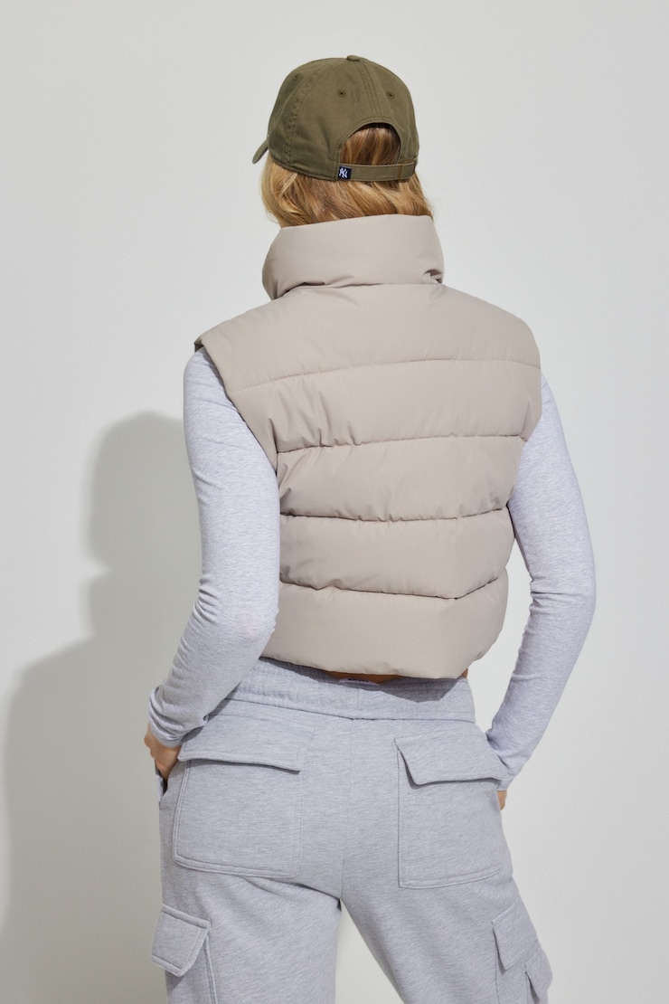 Tech Puffer Vest Gray | Garage
