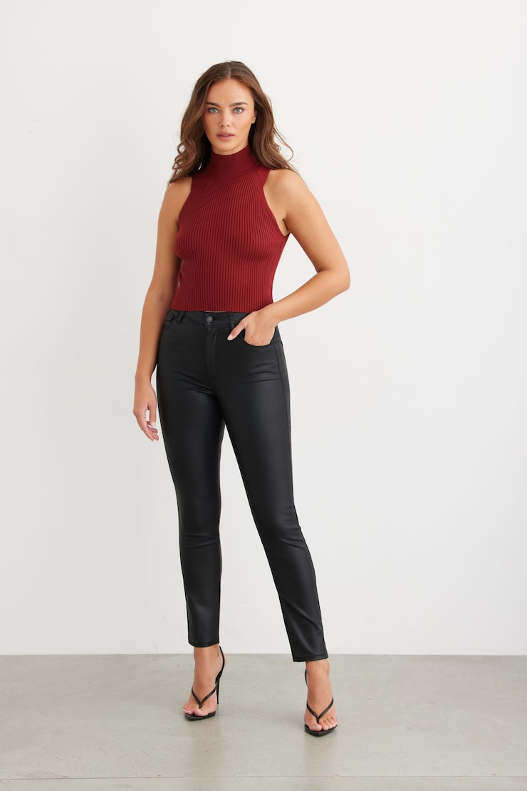 Mockneck Tank Top Fired Brick large