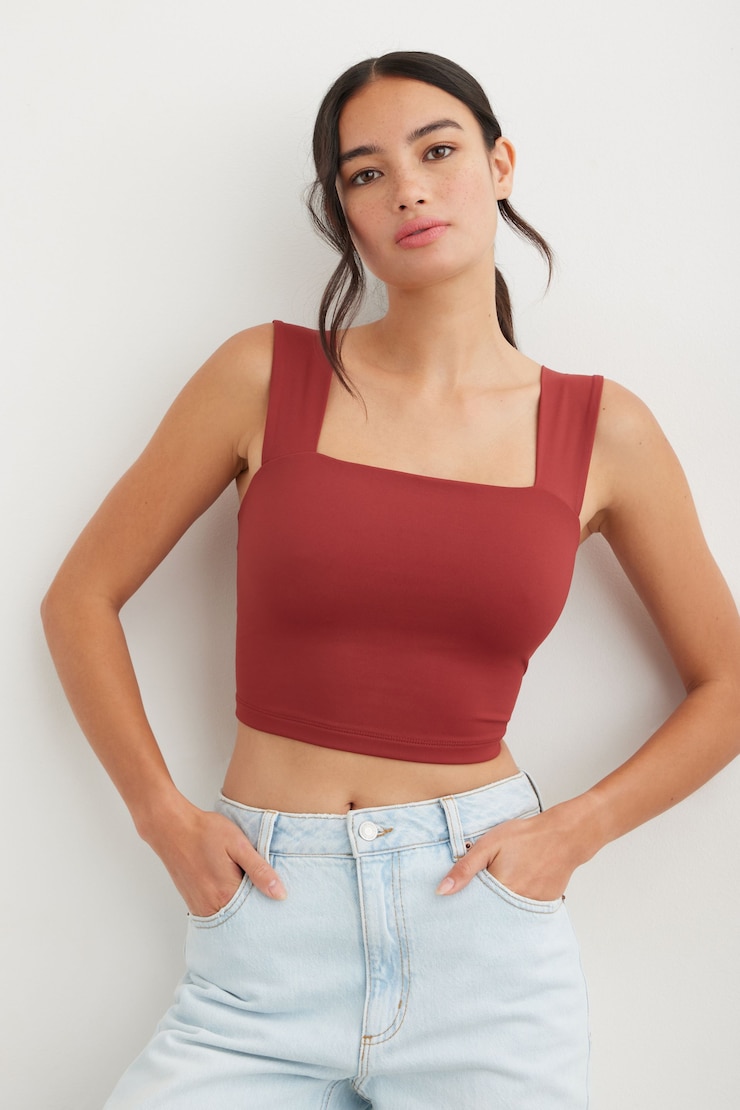 Lota Sculpt Tank Top Russet Brown large