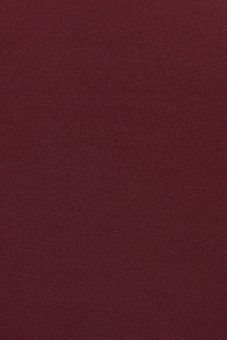 Tie Front Flyaway Top, Cabernet Red, large