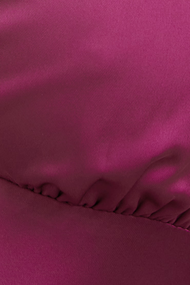 Sage Satin Midi Dress Raspberry Radiance Pink large