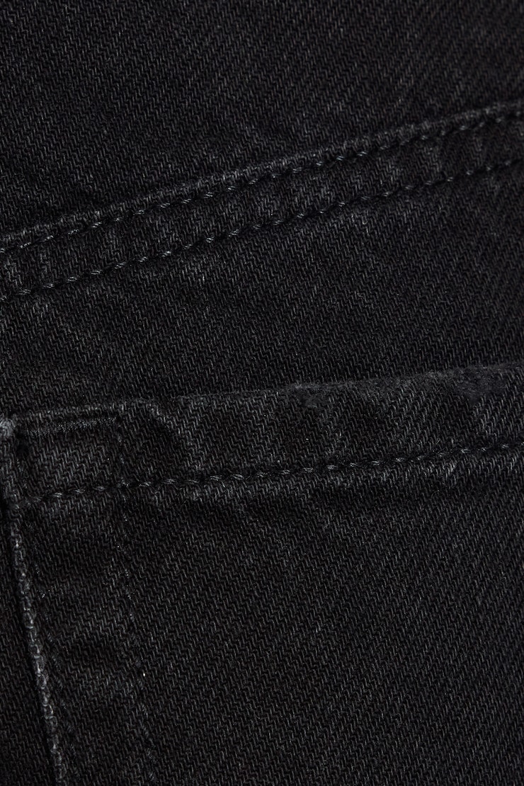 Denim Relaxed A-Line Shorts