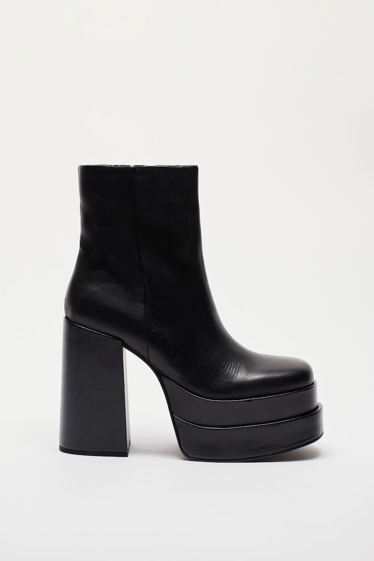 STEVE MADDEN - Bottes à plateforme Cobra, Noir encre, large