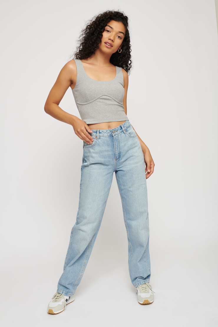 Alisha Bustier Tank Ice Grey large