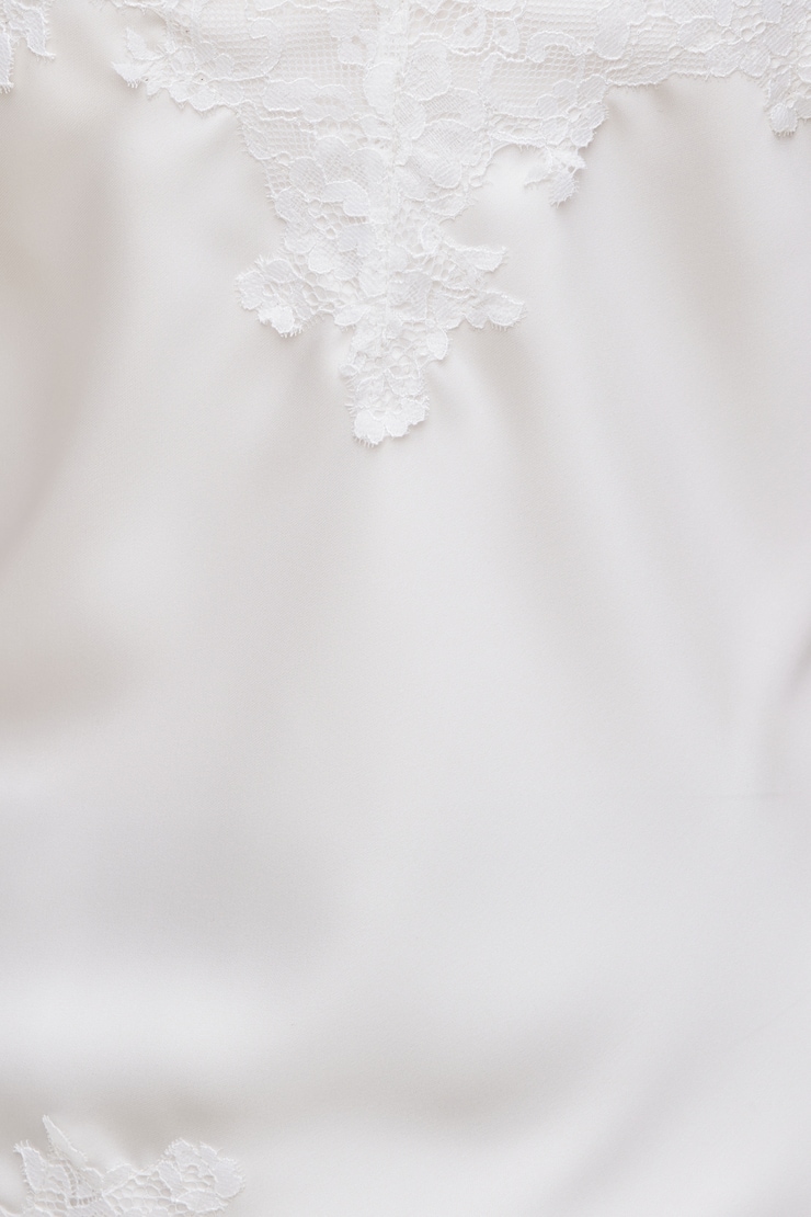 Cassie Asymmetric Lace Satin Cami