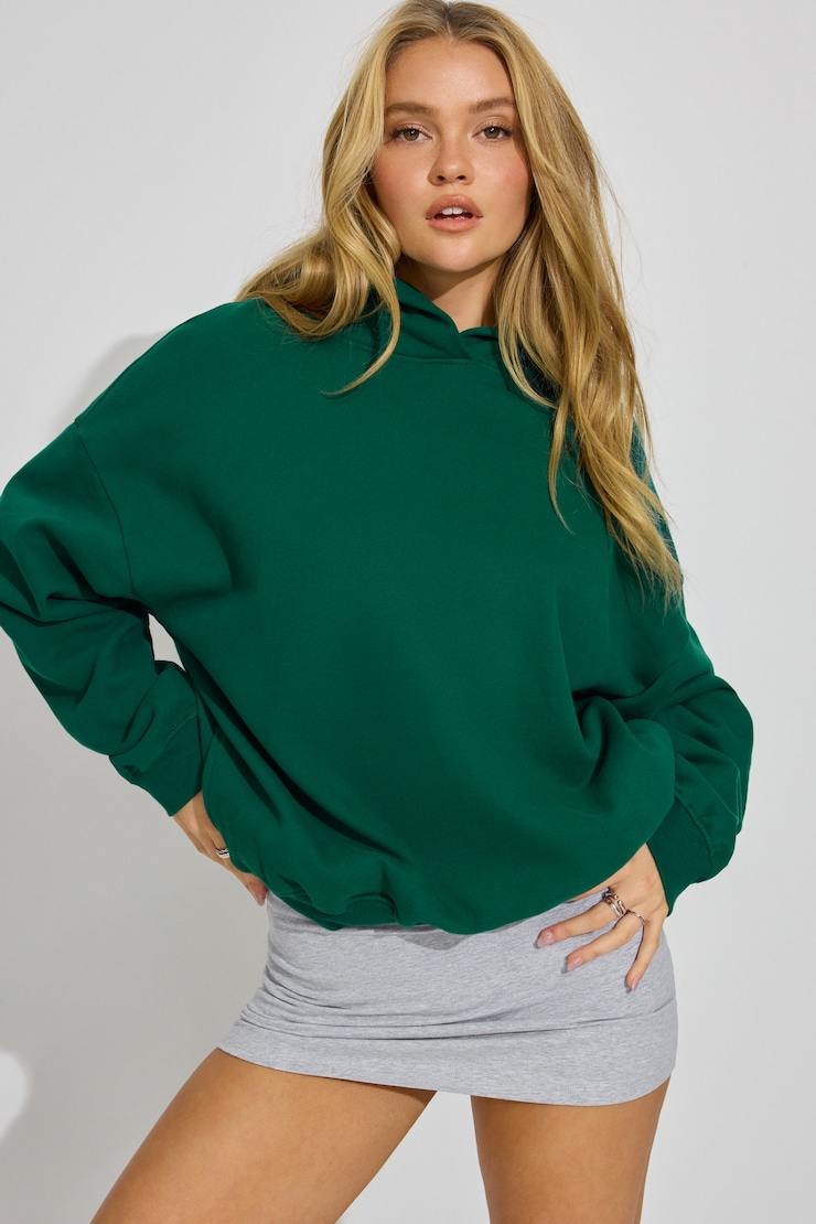 UltraFleece Hoodie, Rainforest Green, large