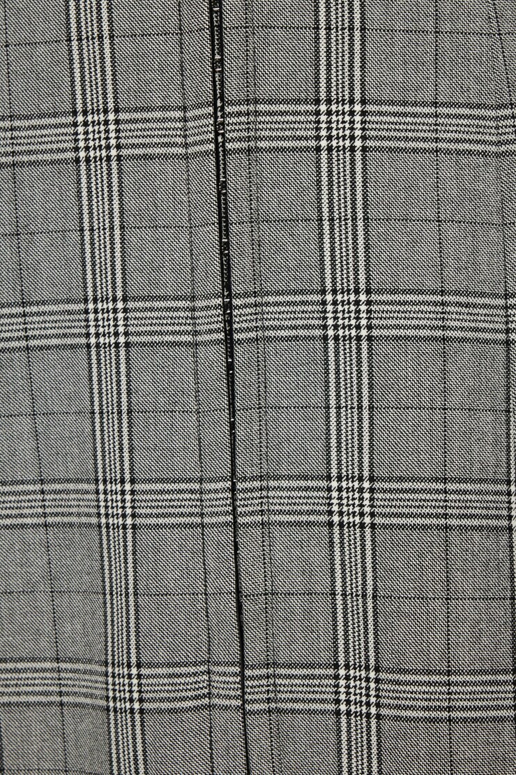 Hook-Eye Mini Tube Dress Grey Plaid large