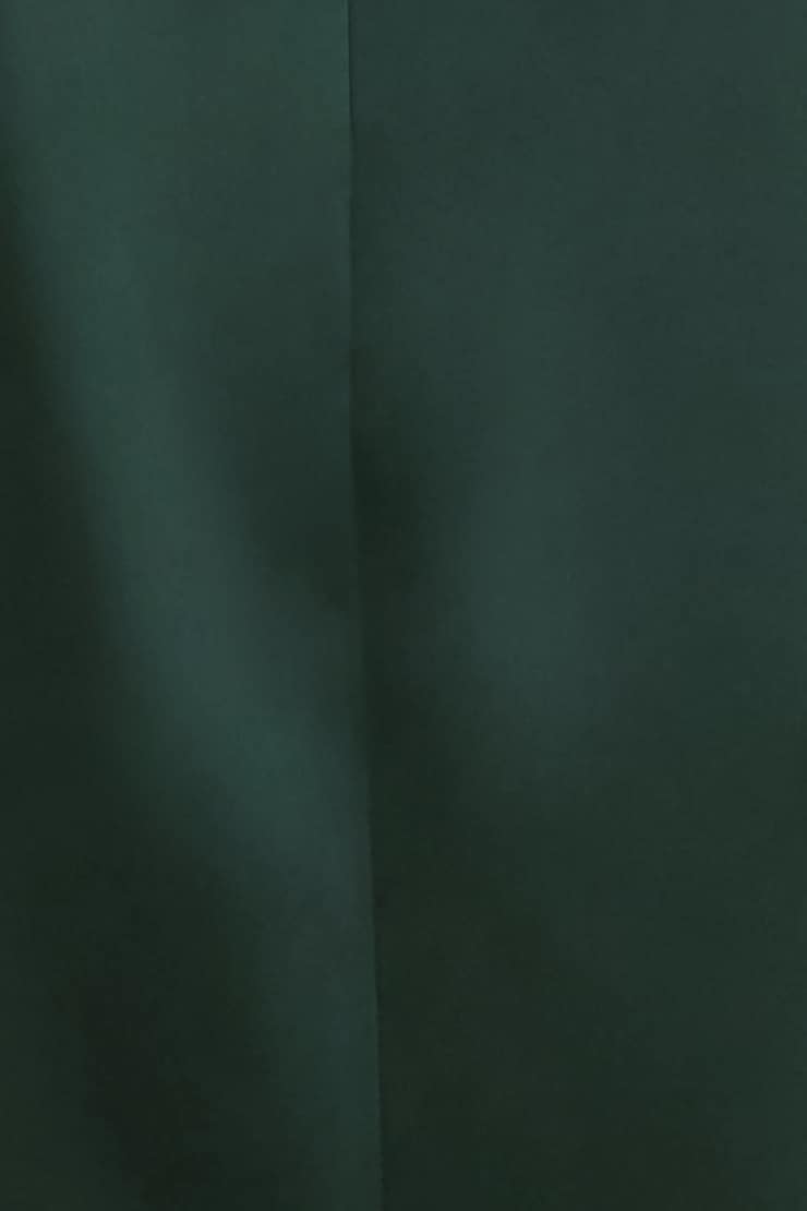 Ella Layered Satin Blouse Scarab Green large