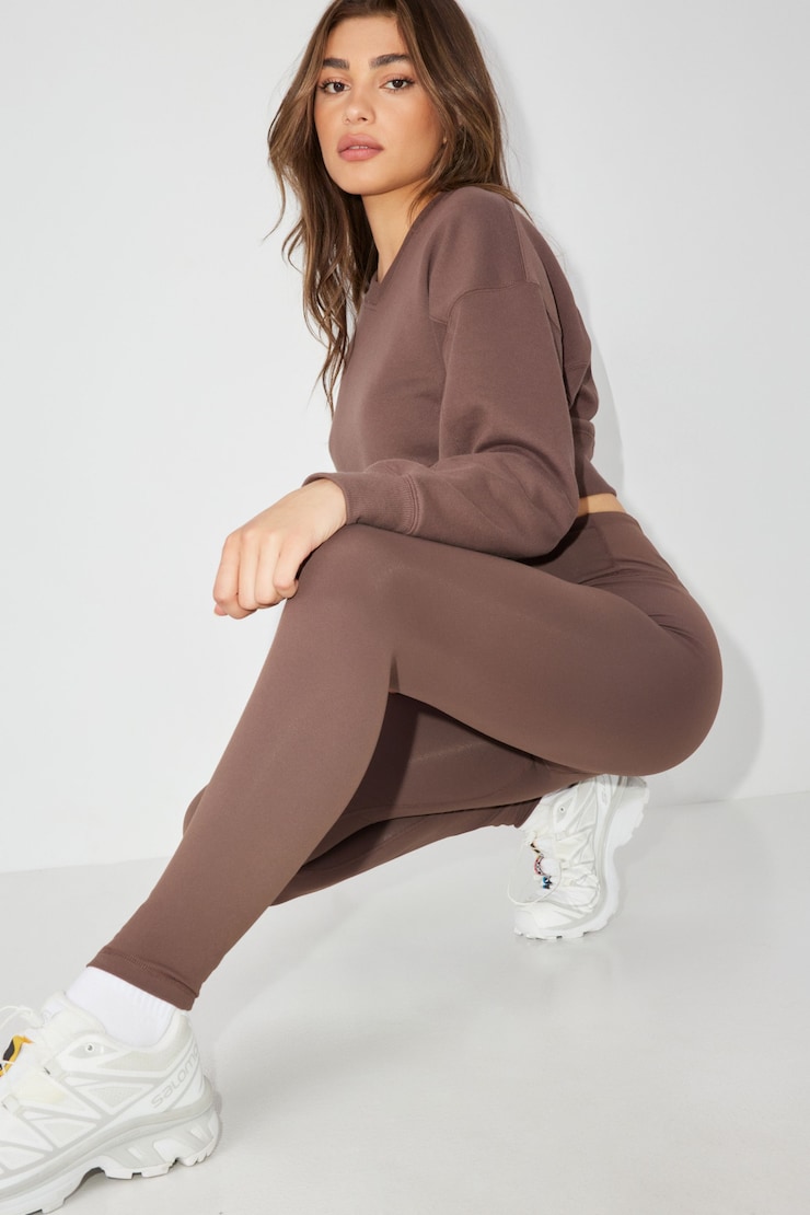 V-Legging, Shopping Bag Brown, large