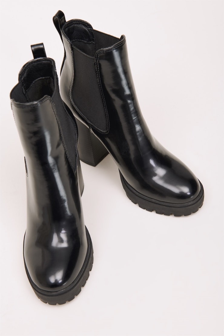 Chelsea Hiker Boots  Black  large