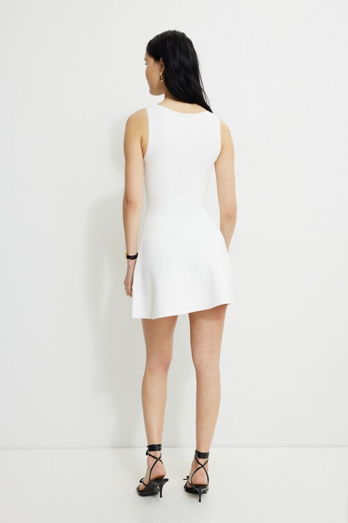 open back dress mini Backless Short Beaded Low V-Neck Party Dress -PromGirl Platinum / 8