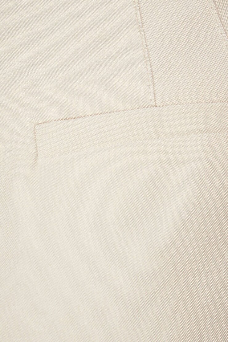 Pleated Rolled Cuff Shorts Rainy Day Beige large