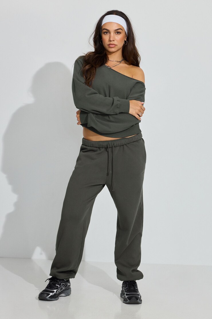 UltraFleece Boyfriend Sweatpants, Forged Iron Grey, large