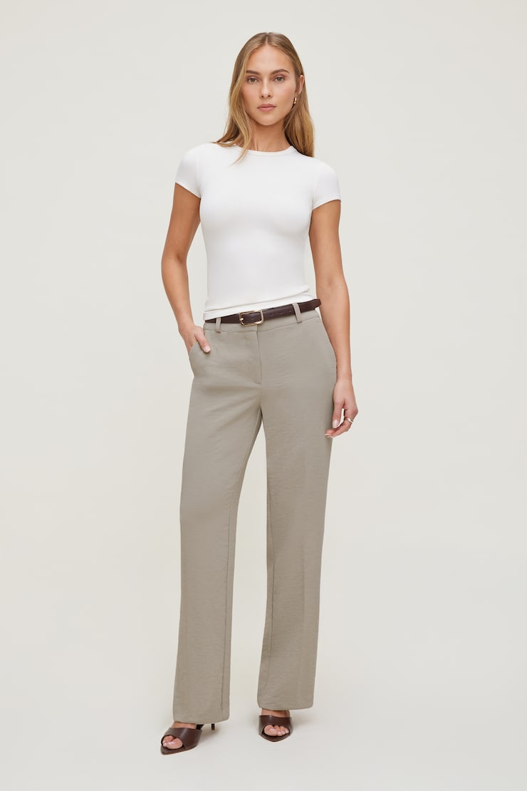 Camelia Airflow Clean Straight Leg Pants Pebblestone Beige large