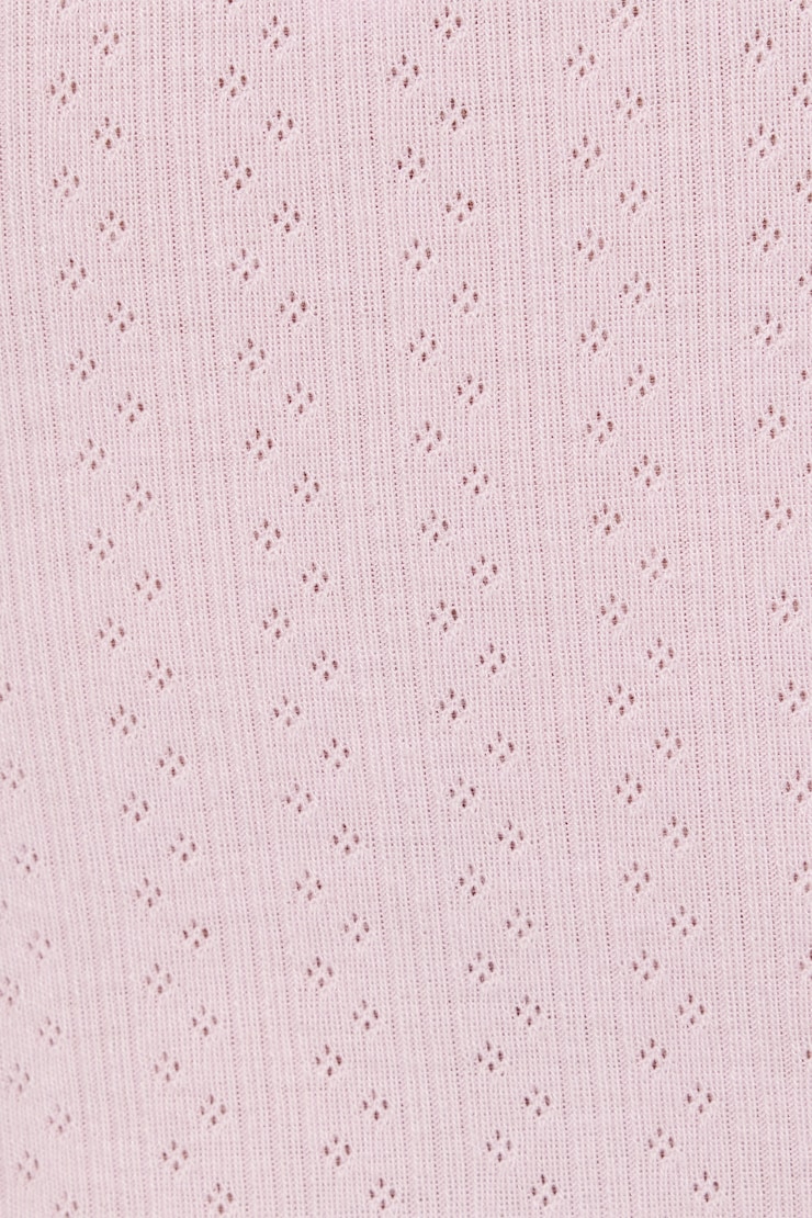 Pointelle Lettuce Edge Cami Top