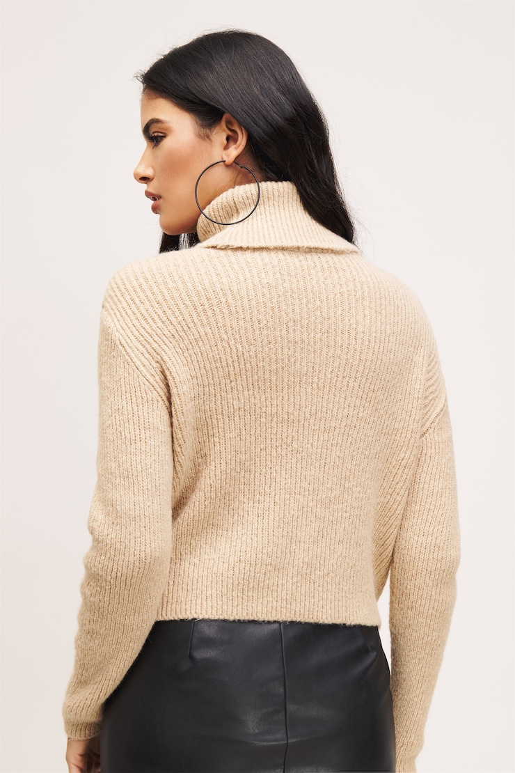 Harlow Turtleneck Sweater  Cinnamon Brown large
